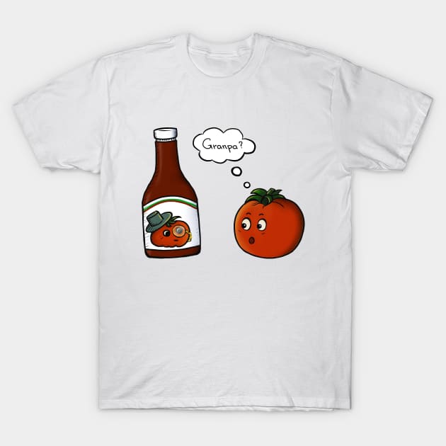 Granpa's Ketchup Bottle T-Shirt by OurSimpleArts